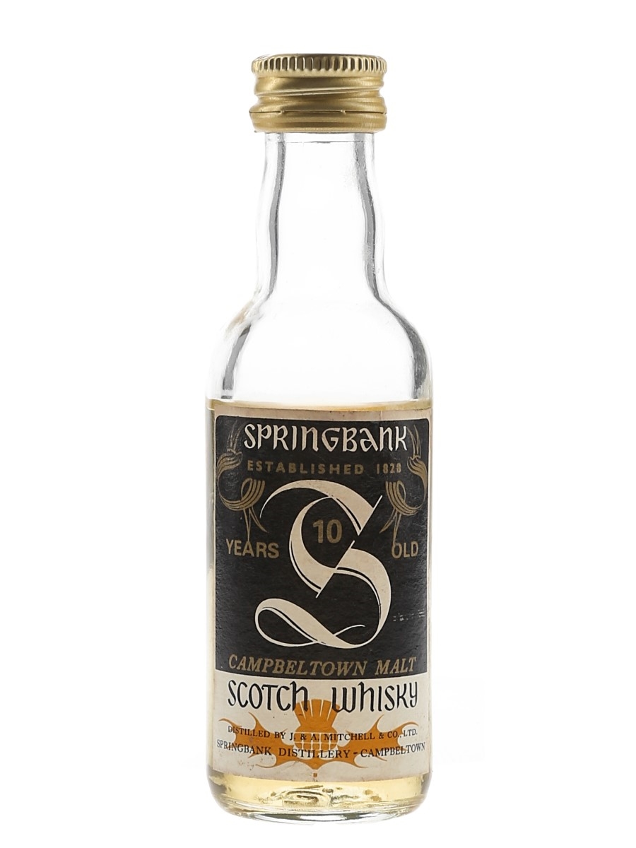 Springbank 10 Year Old Bottled 1980s 5cl