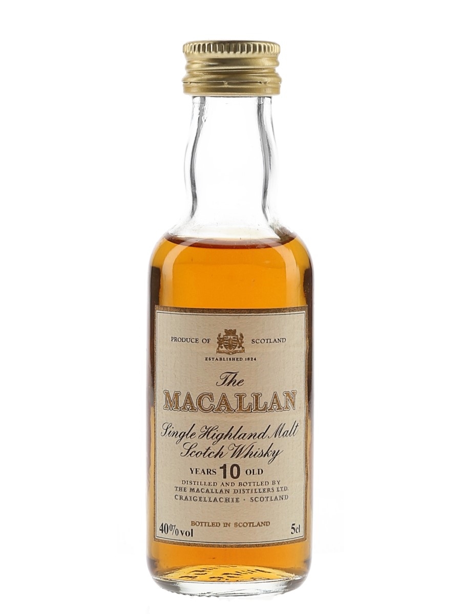 Macallan 10 Year Old Bottled 1980s 5cl / 40%