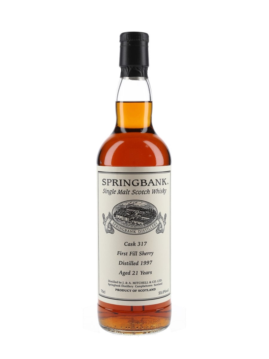 Springbank 1997 21 Year Old First Fill Sherry Cask 317 Private Cask Bottling 70cl / 55%