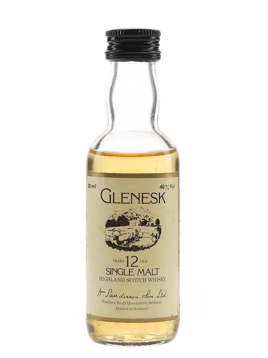 Glenesk 12 Year Old Bottled 1980s 5cl / 40%