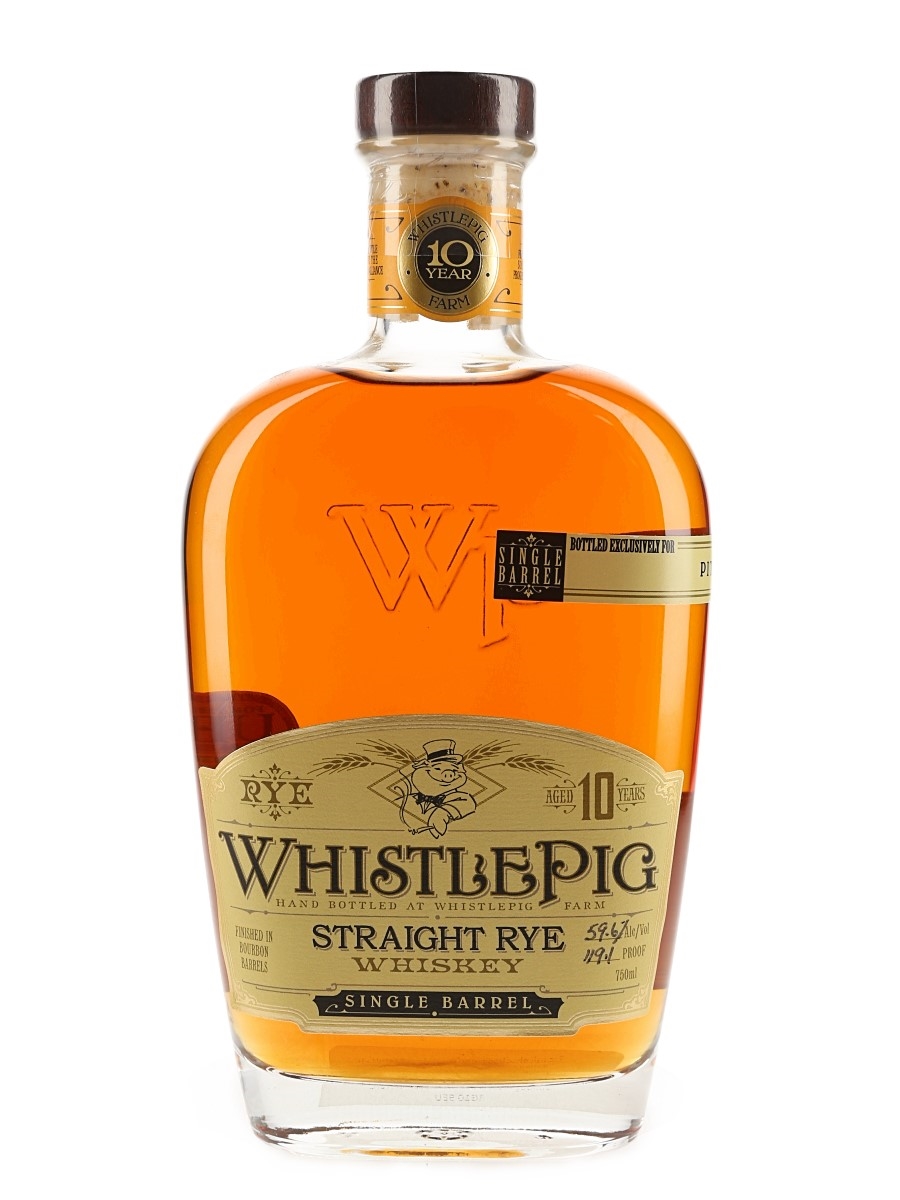 WhistlePig 10 Year Old Rye Pitt Cue Exclusive 75cl / 59.6%