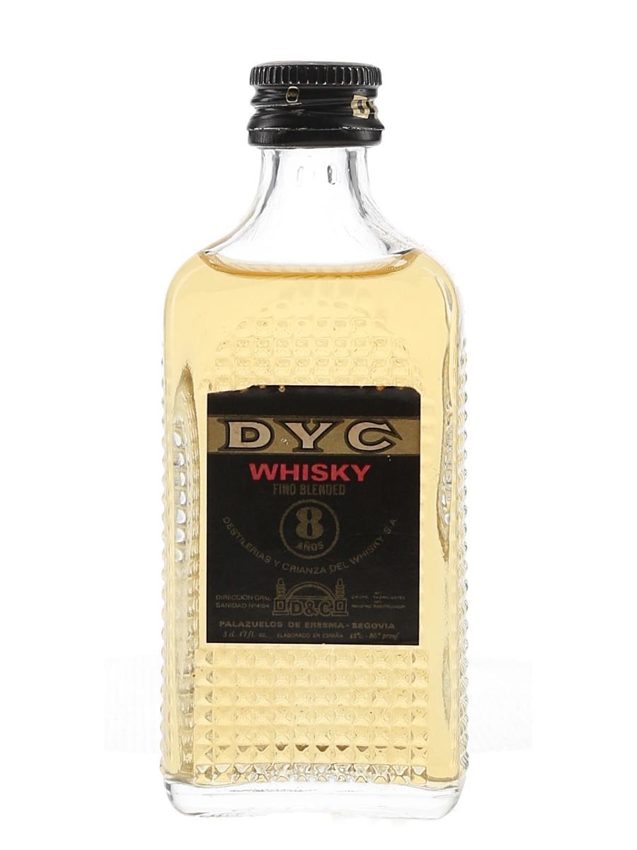 DYC 8 Year Old Bottled 1980s - Spanish Blended Whisky 5cl / 43%