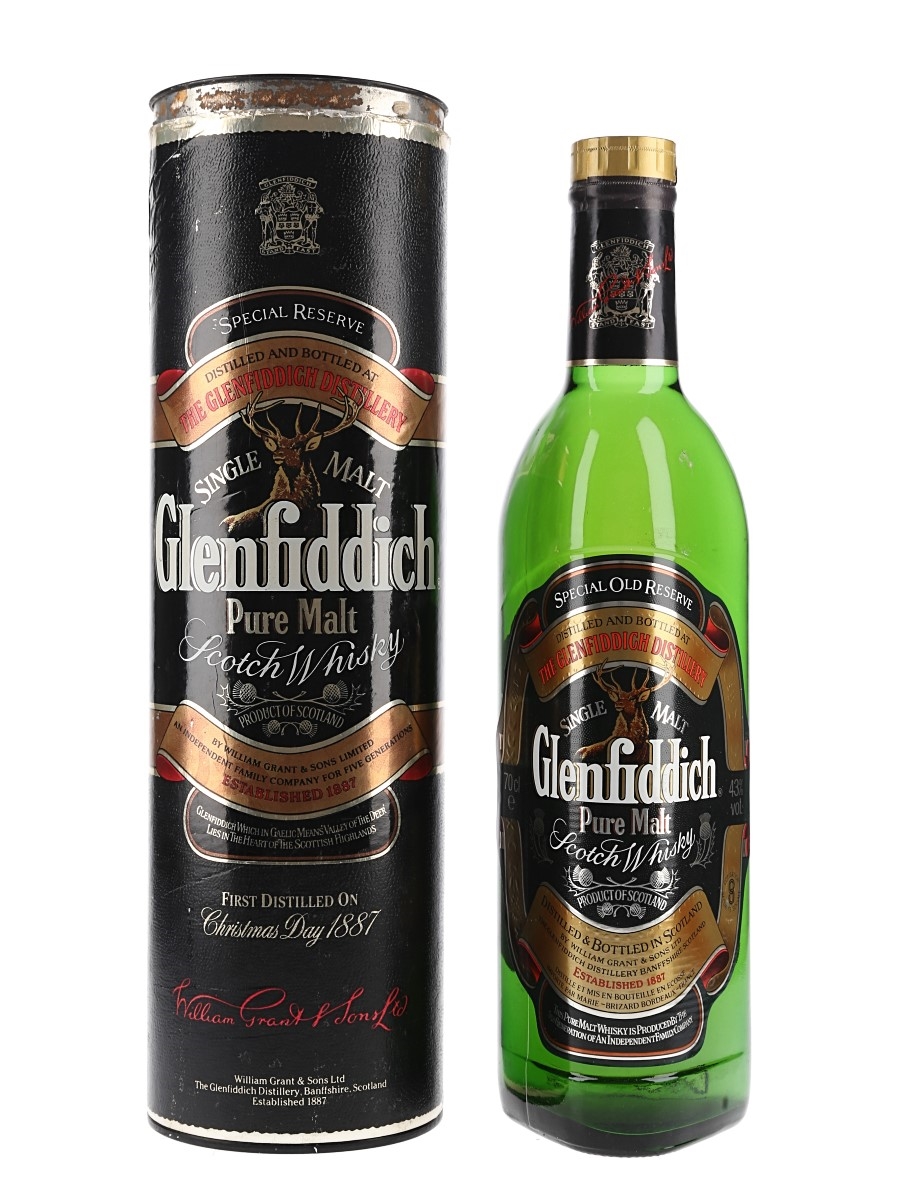 Glenfiddich Special Old Reserve Pure Malt Bottled 1990s - French Import 70cl / 43%