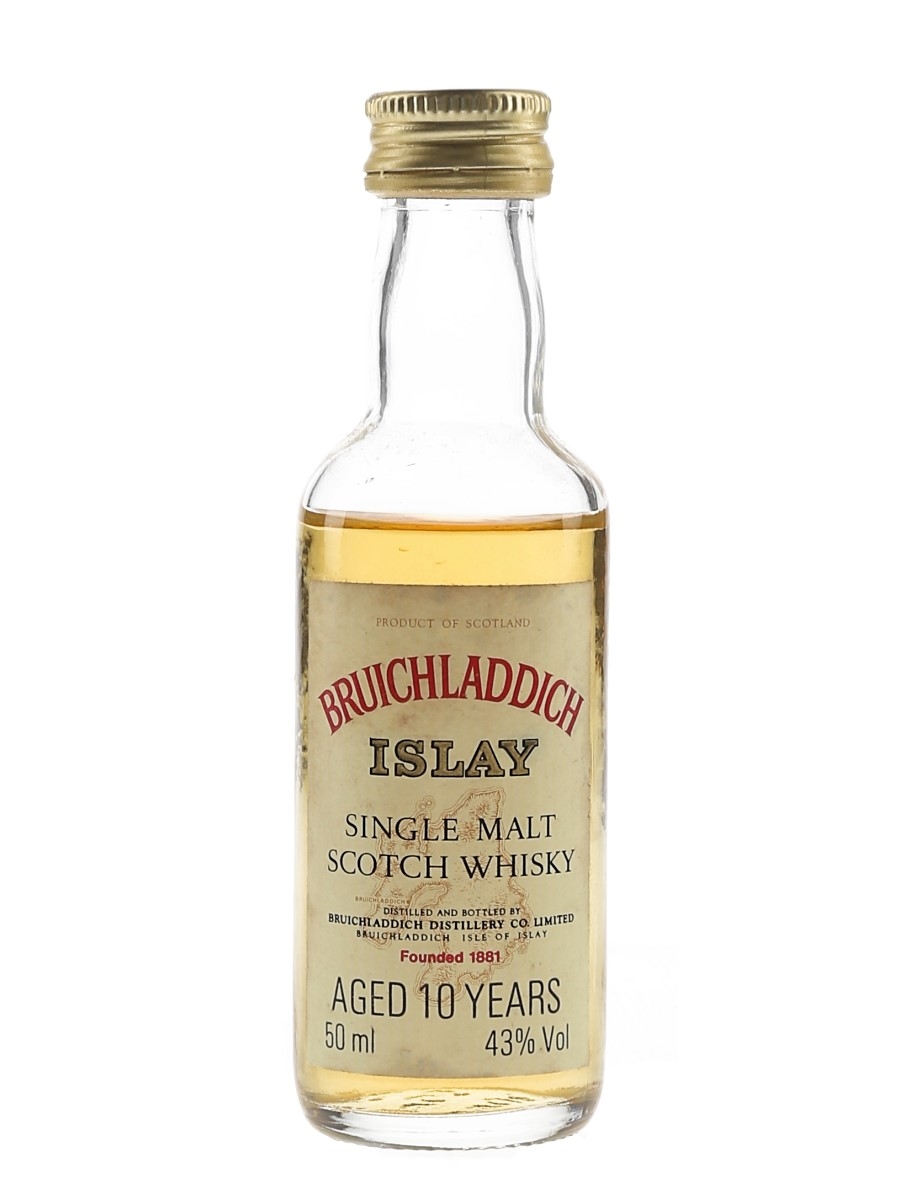 Bruichladdich 10 Year Old Bottled 1980s 5cl / 43%