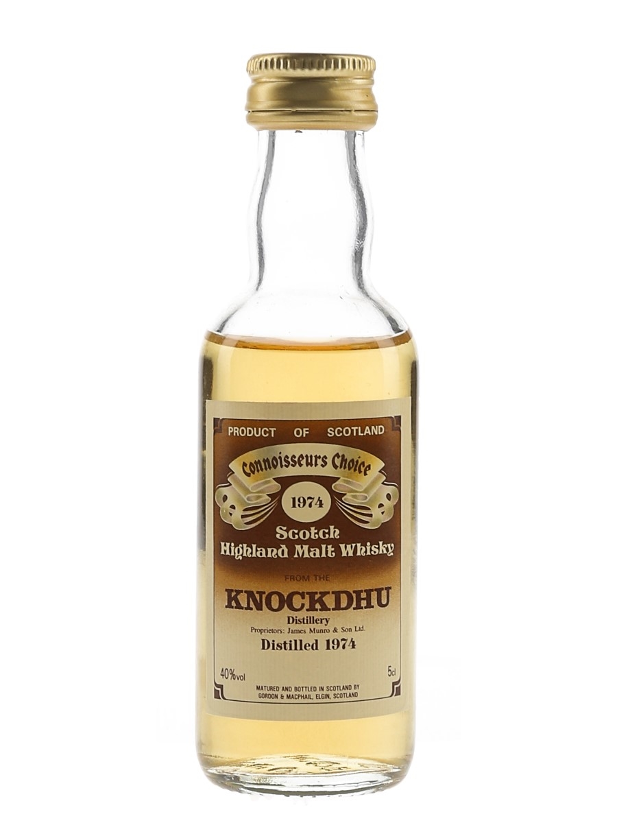 Knockdhu 1974 Connoisseurs Choice Bottled 1980s - Gordon & MacPhail 5cl / 40%