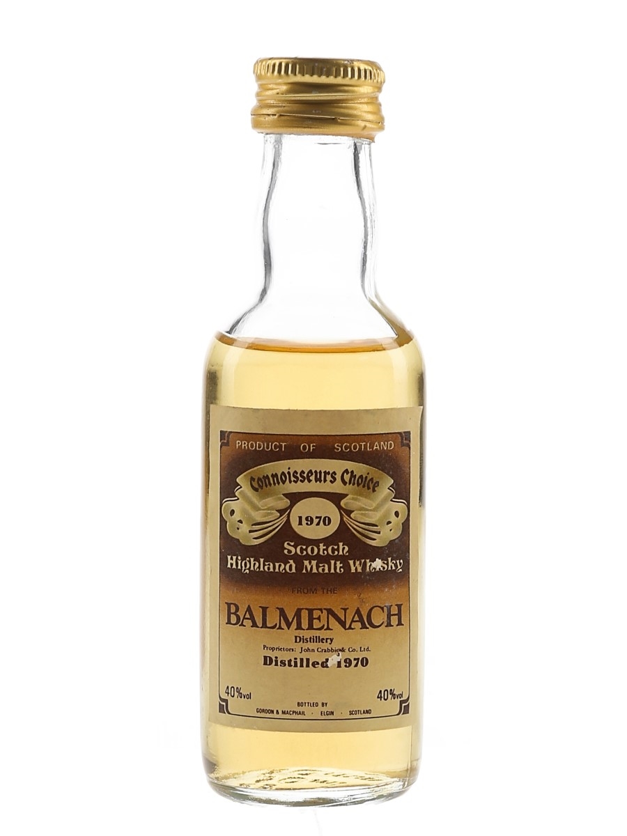 Balmenach 1970 Connoisseurs Choice Bottled 1980s - Gordon & MacPhail 5cl / 40%