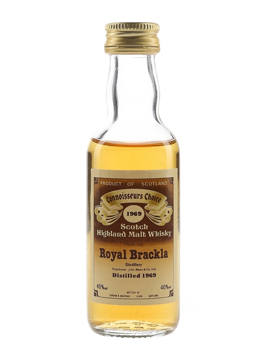 Royal Brackla 1969 Connoisseurs Choice Bottled 1980s - Gordon & MacPhail 5cl / 40%
