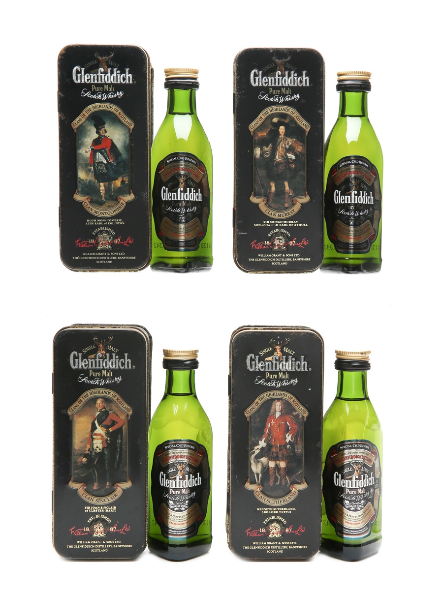 Glenfiddich Special Old Reserve Clans Of The Highlands Set 4 x 5cl / 43%