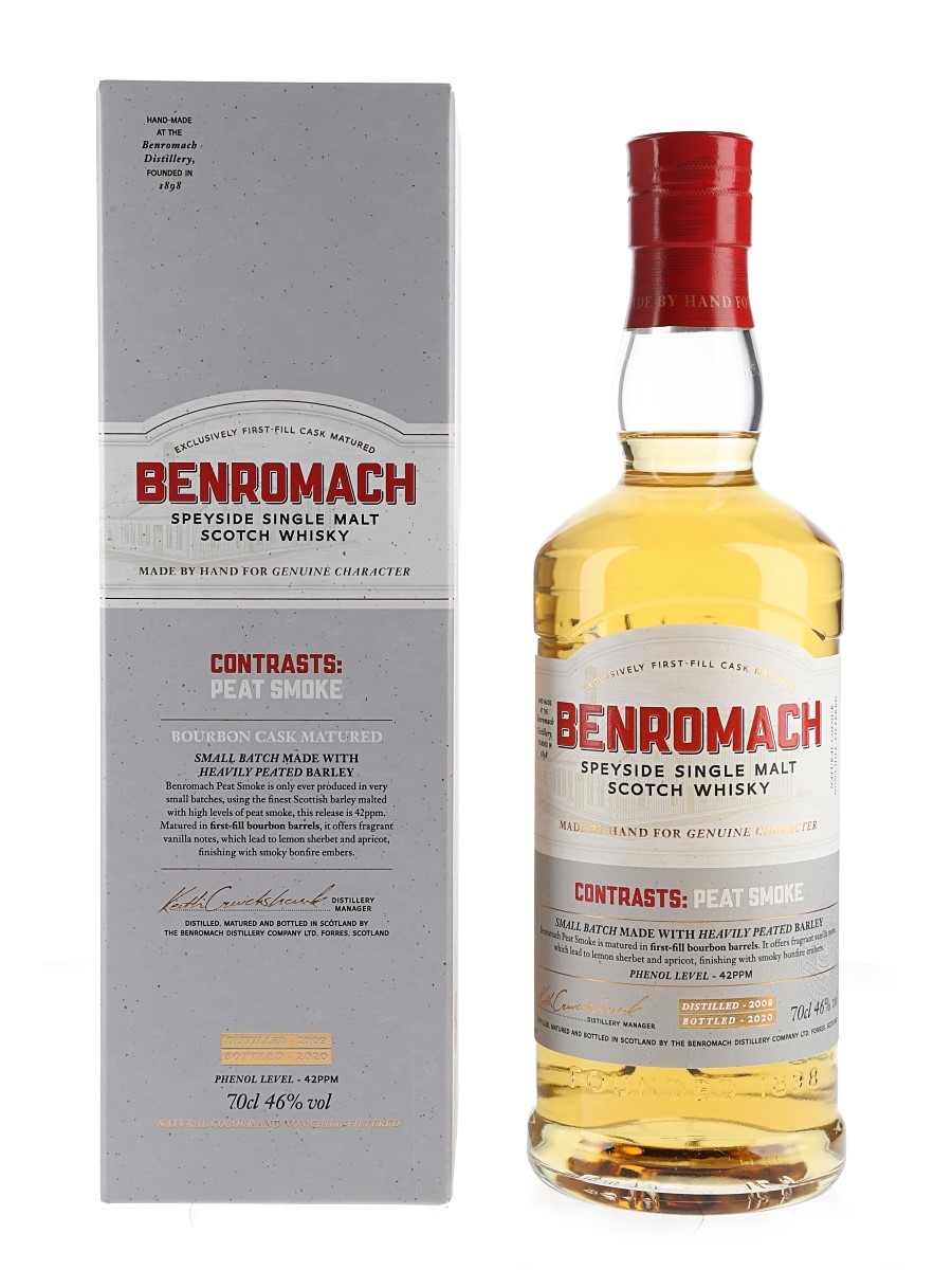 Benromach 2009 Contrasts: Peat Smoke Bottled 2020 70cl / 46%