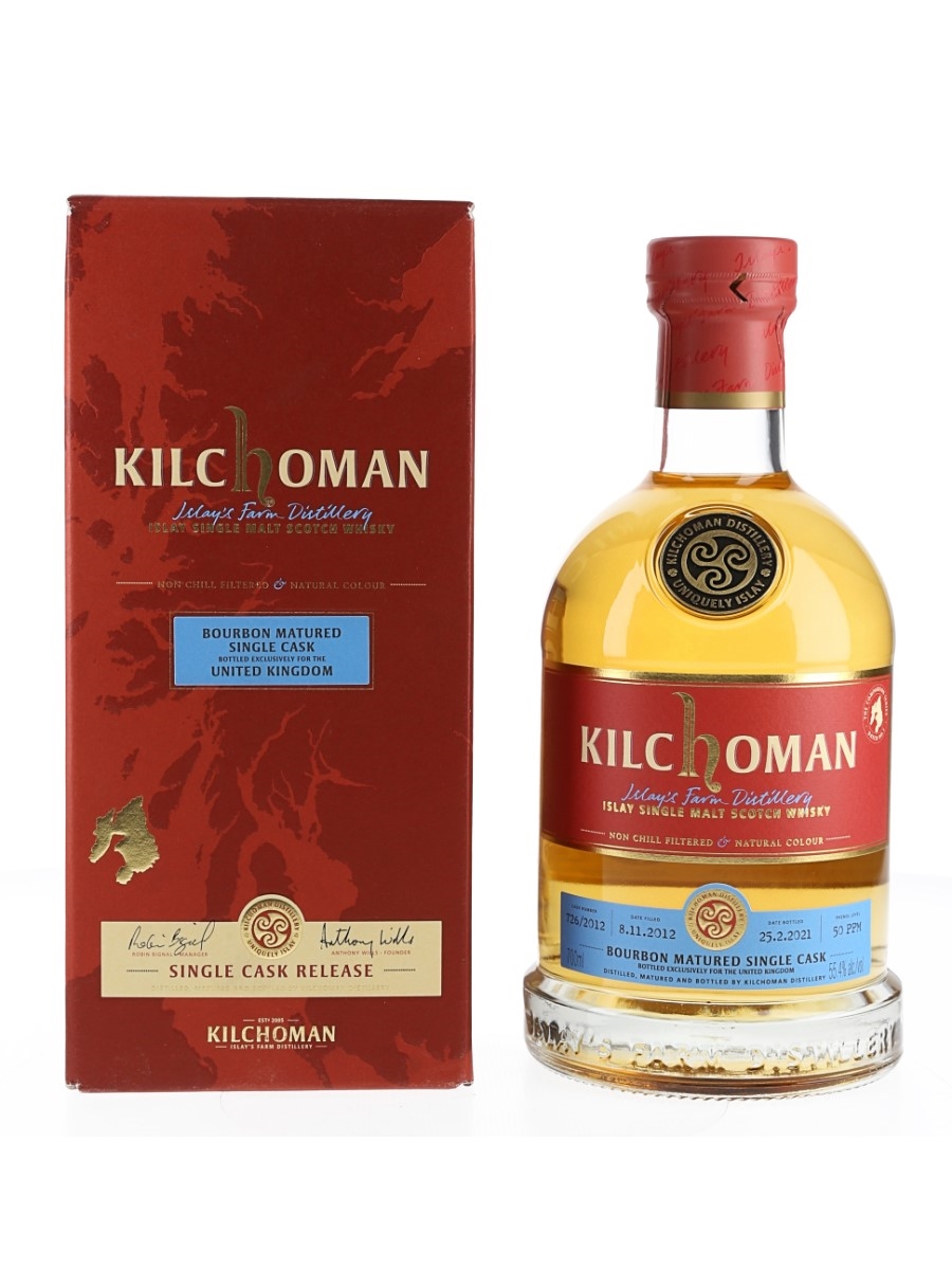 Kilchoman 2012 Single Bourbon Cask 719 Bottled 2021 - UK Exclusive 70cl / 55.4%