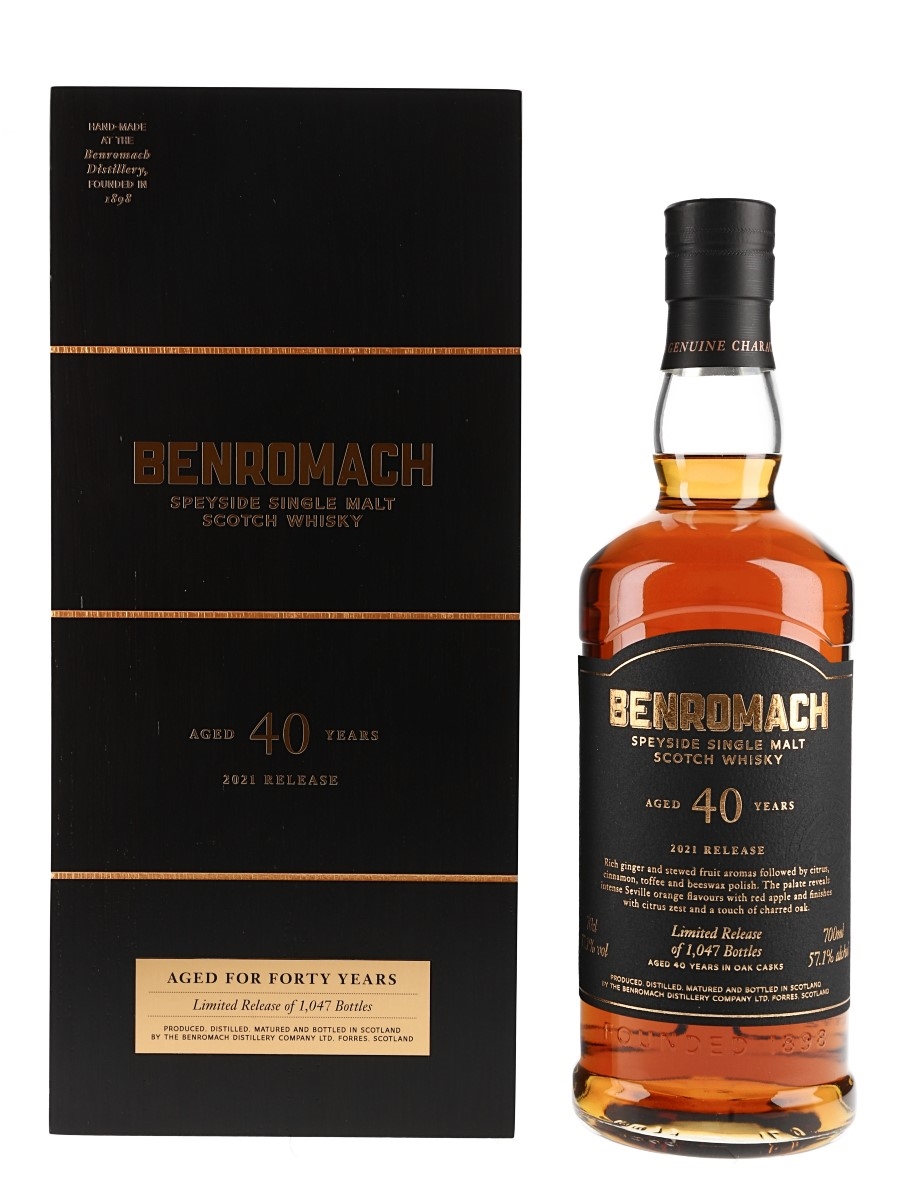 Benromach 40 Year Old Bottled 2021 - Limited Release 70cl / 57.1%