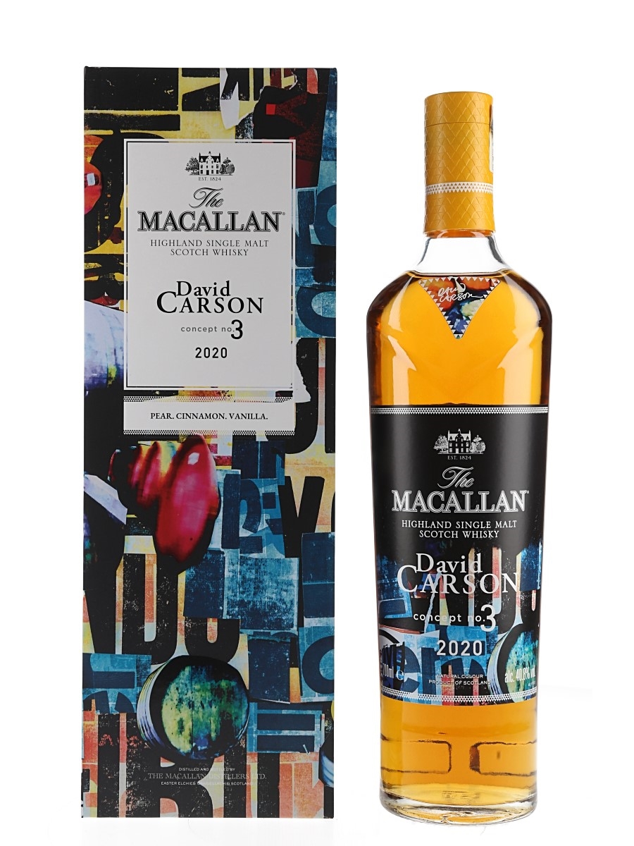 Macallan Concept Number 3 2020 Release - David Carson 70cl / 40.8%