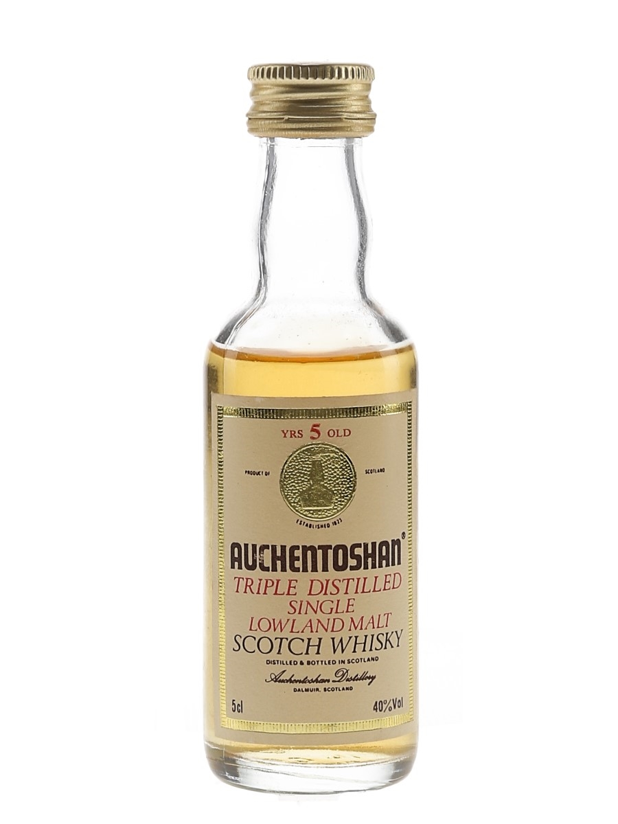 Auchentoshan 5 Year Old Bottled 1980s 5cl / 40%