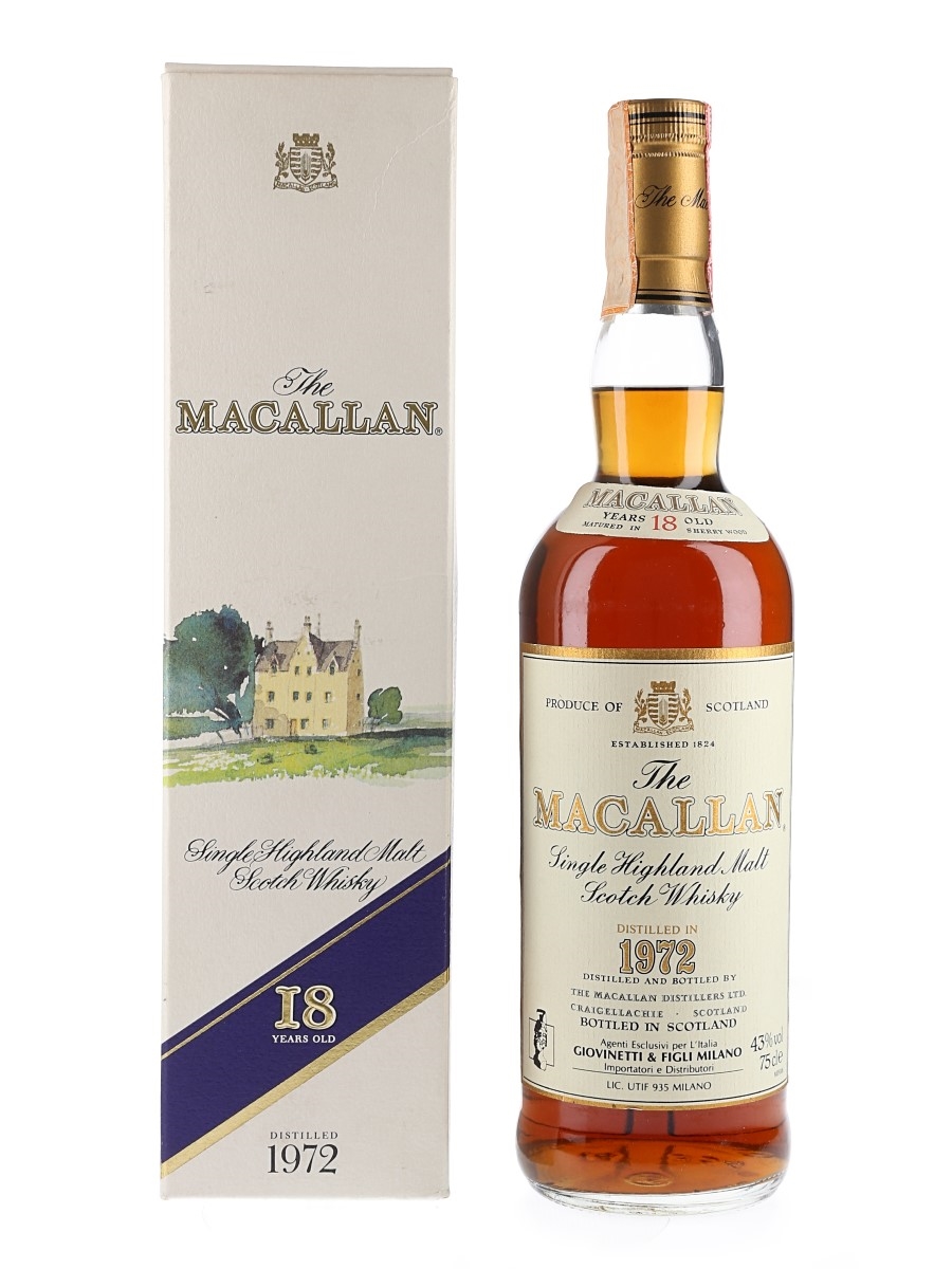 Macallan 1972 18 Year Old - Lot 107052 - Buy/Sell Macallan