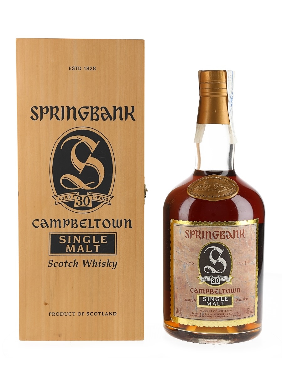 Springbank 30 Year Old Bottled 1990s - Spain Import 70cl / 46%