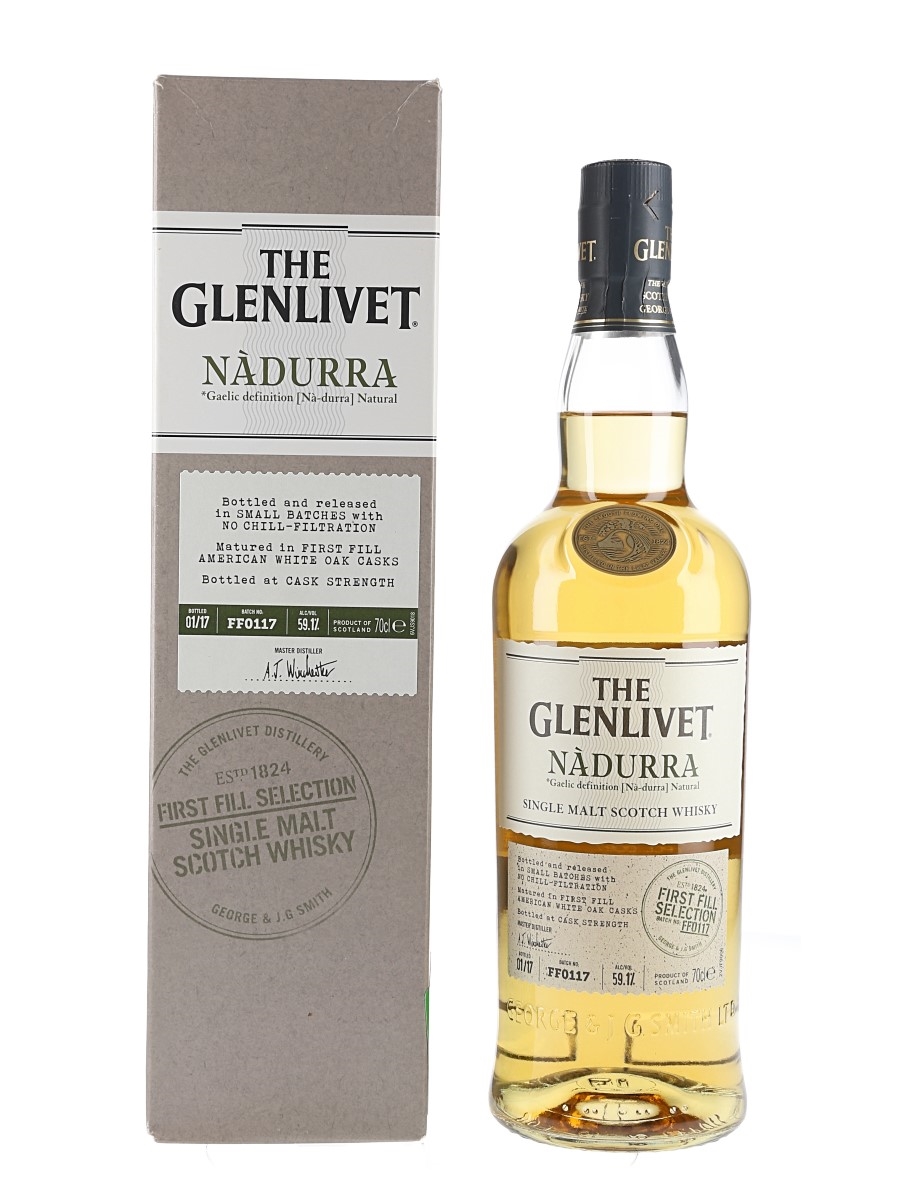 Glenlivet Nadurra First Fill American Oak Bottled 2017 - Batch FF0117 70cl / 59.1%
