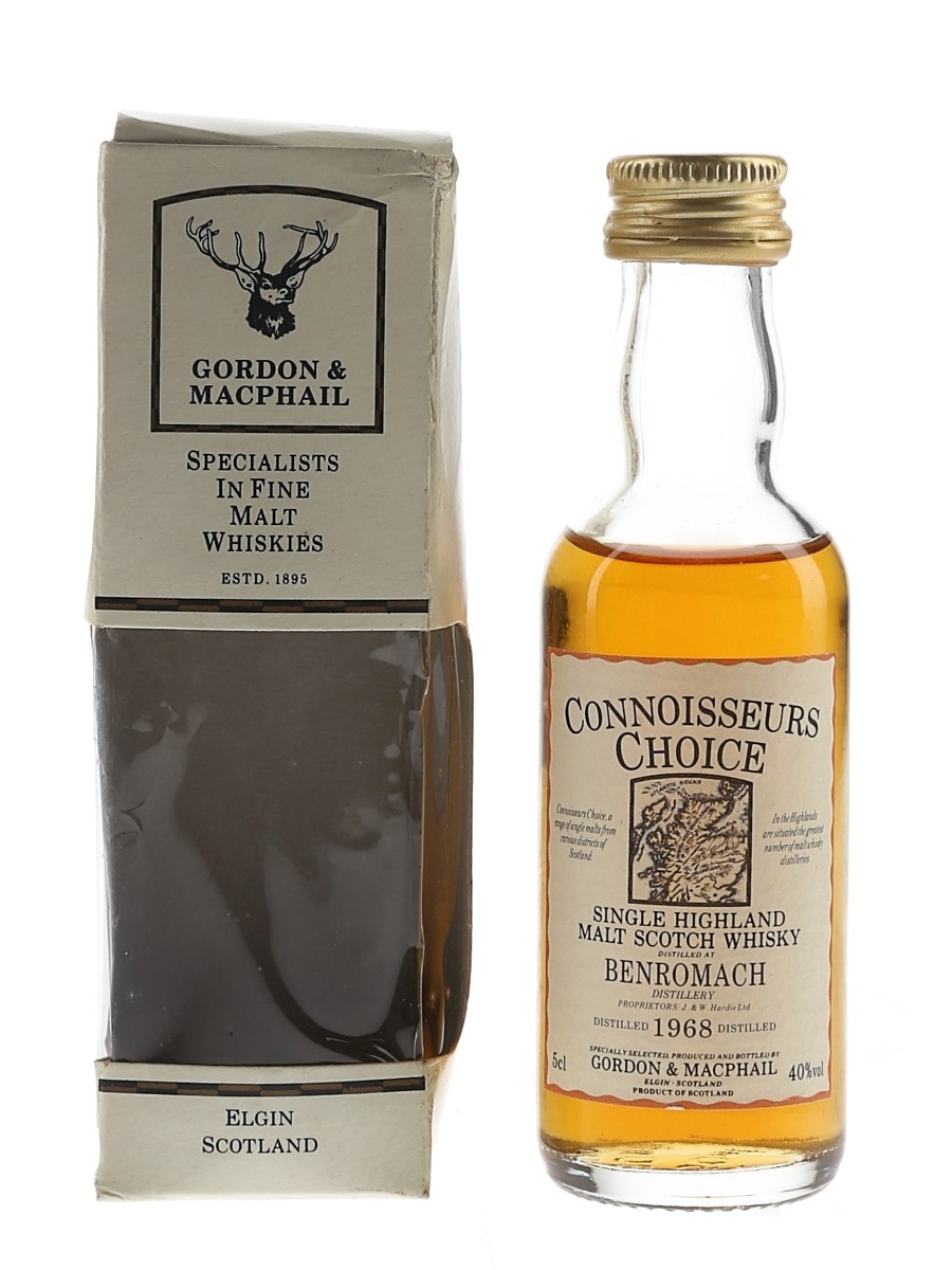Benromach 1968 Connoisseurs Choice Bottled 1990s - Gordon & MacPhail 5cl / 40%