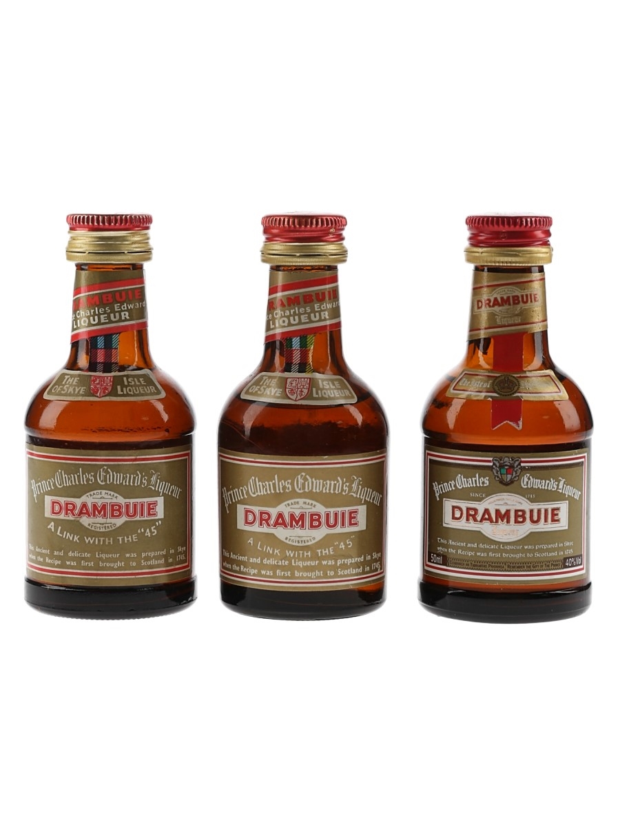 Drambuie Bottled 1980s 3 x 5cl / 40%