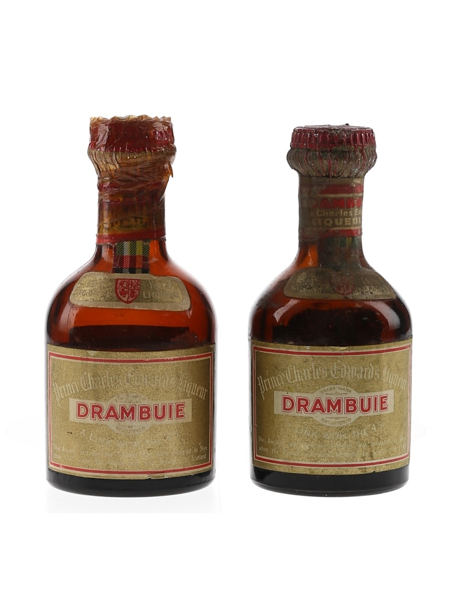 Drambuie Bottled 1960s & 1970s 2 x 5cl / 40%