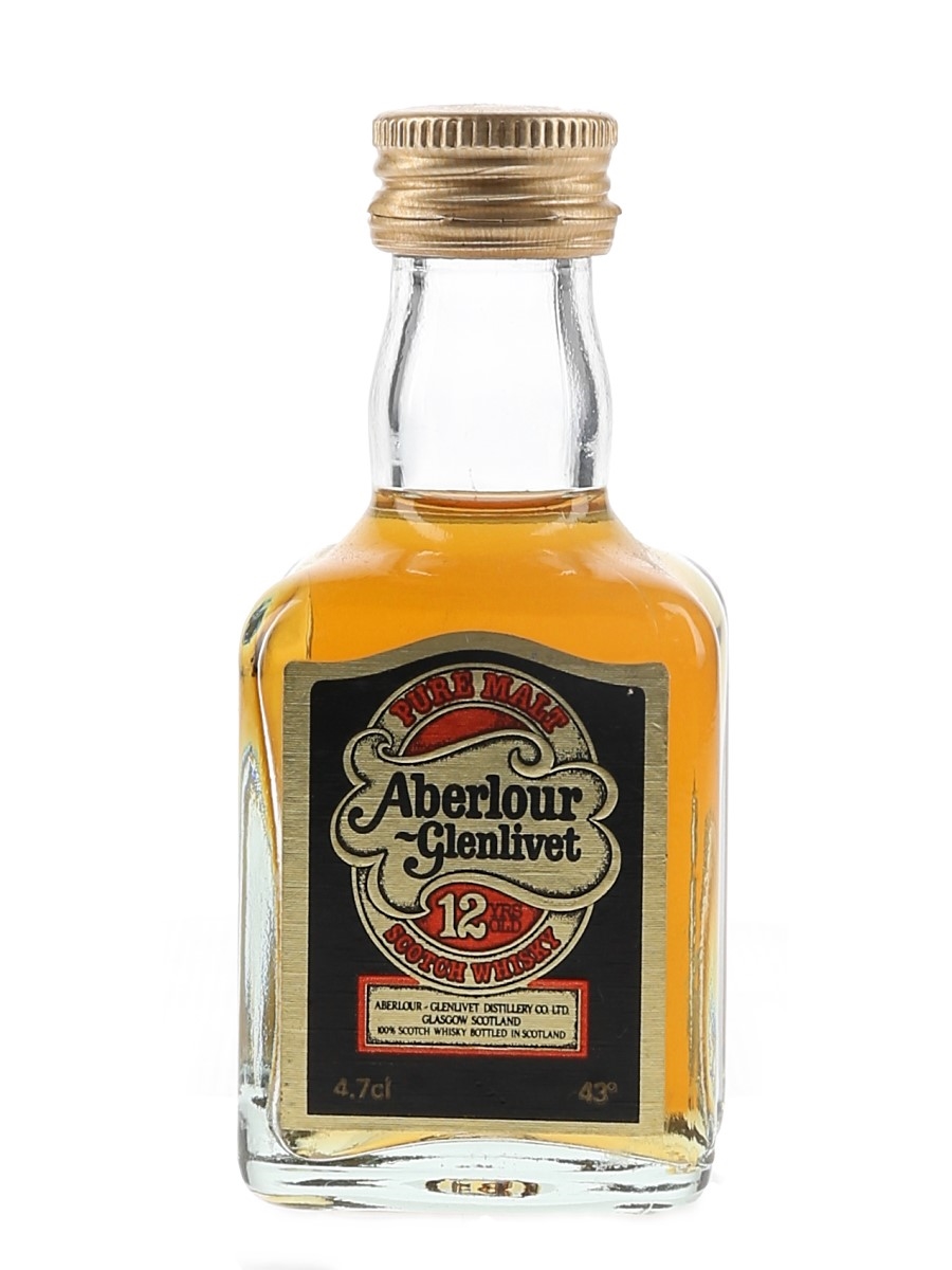 Aberlour Glenlivet 12 Year Old Bottled 1980s 4.7cl / 43%