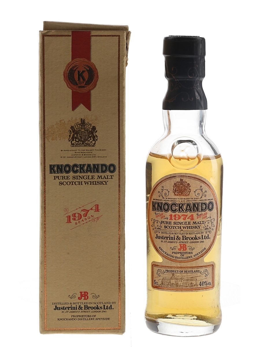 Knockando 1974 Bottled 1986 - Justerini & Brooks 5cl / 40%