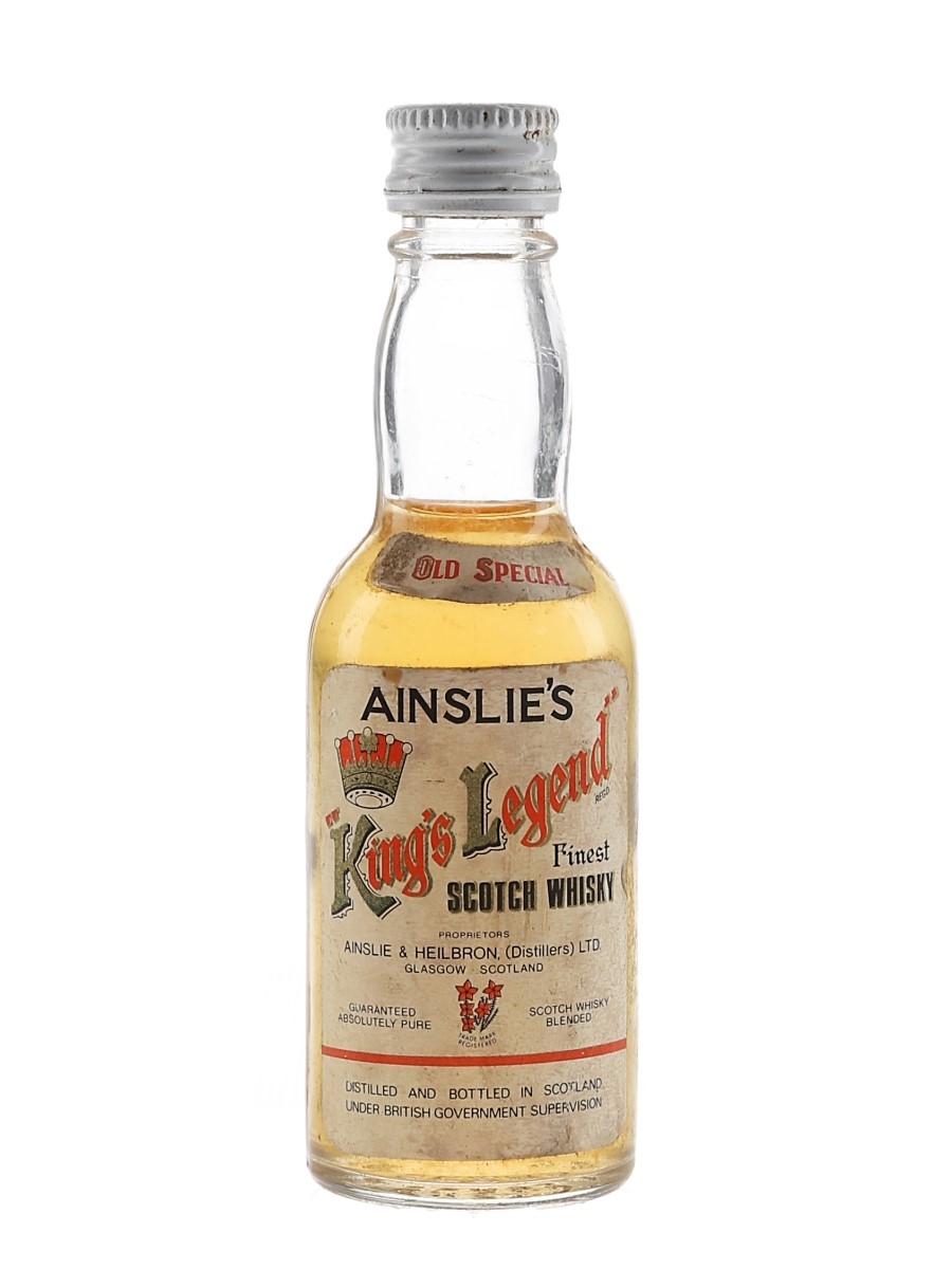 Ainslie's King's Legend Bottled 1970s 5cl