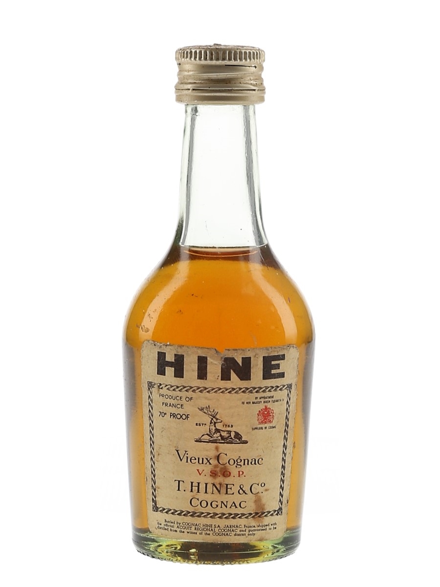 Hine VSOP Vieux Cognac Bottled 1960s 5cl / 40%