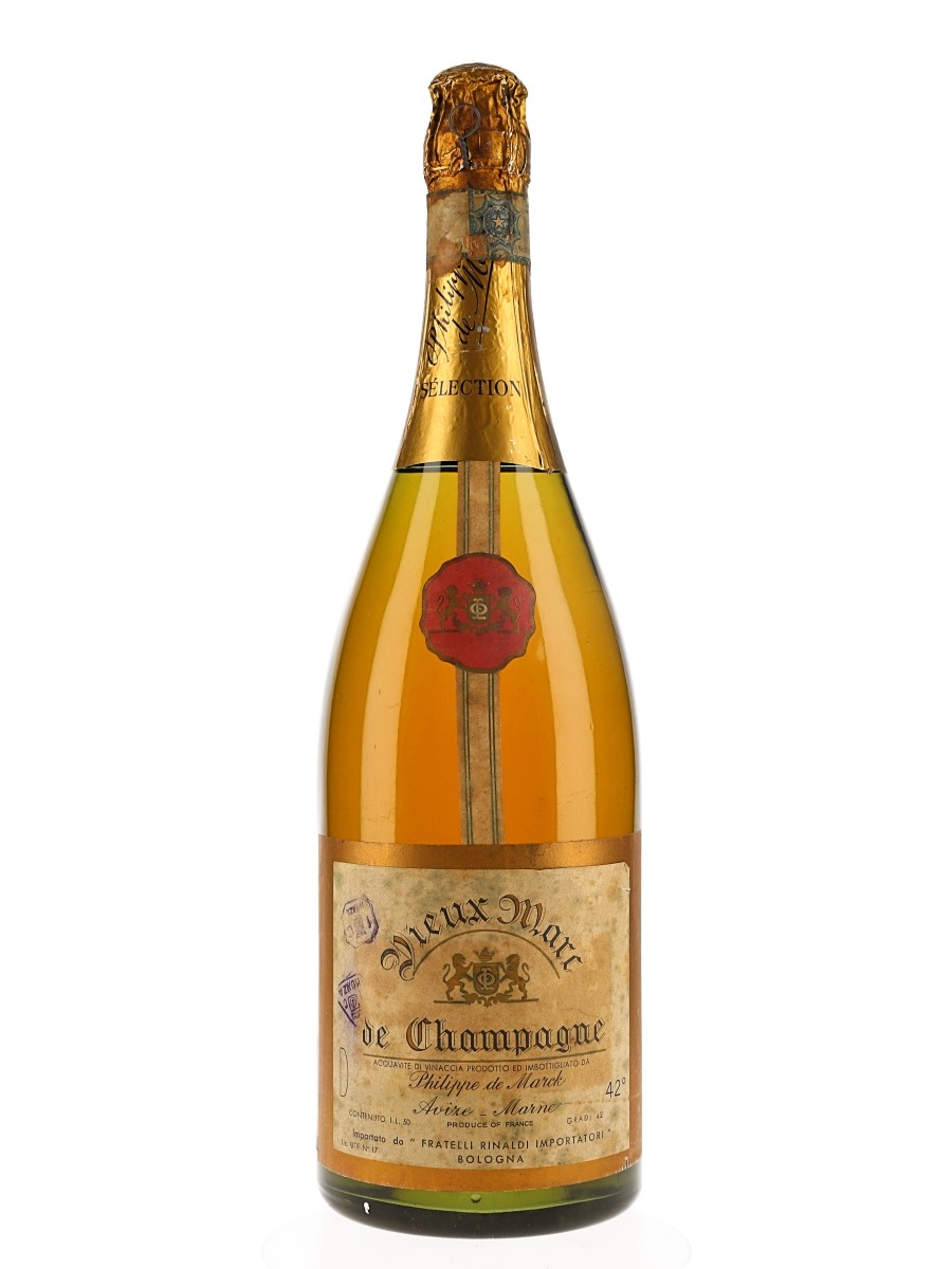 Vieux Marc De Champagne Bottled 1970s -1980s - Rinaldi 100cl / 42%