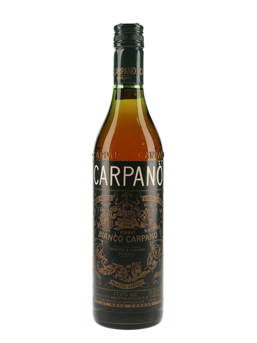 Carpano Vermouth Bianco Bottled 1970s - 1980s 75cl / 17.8%