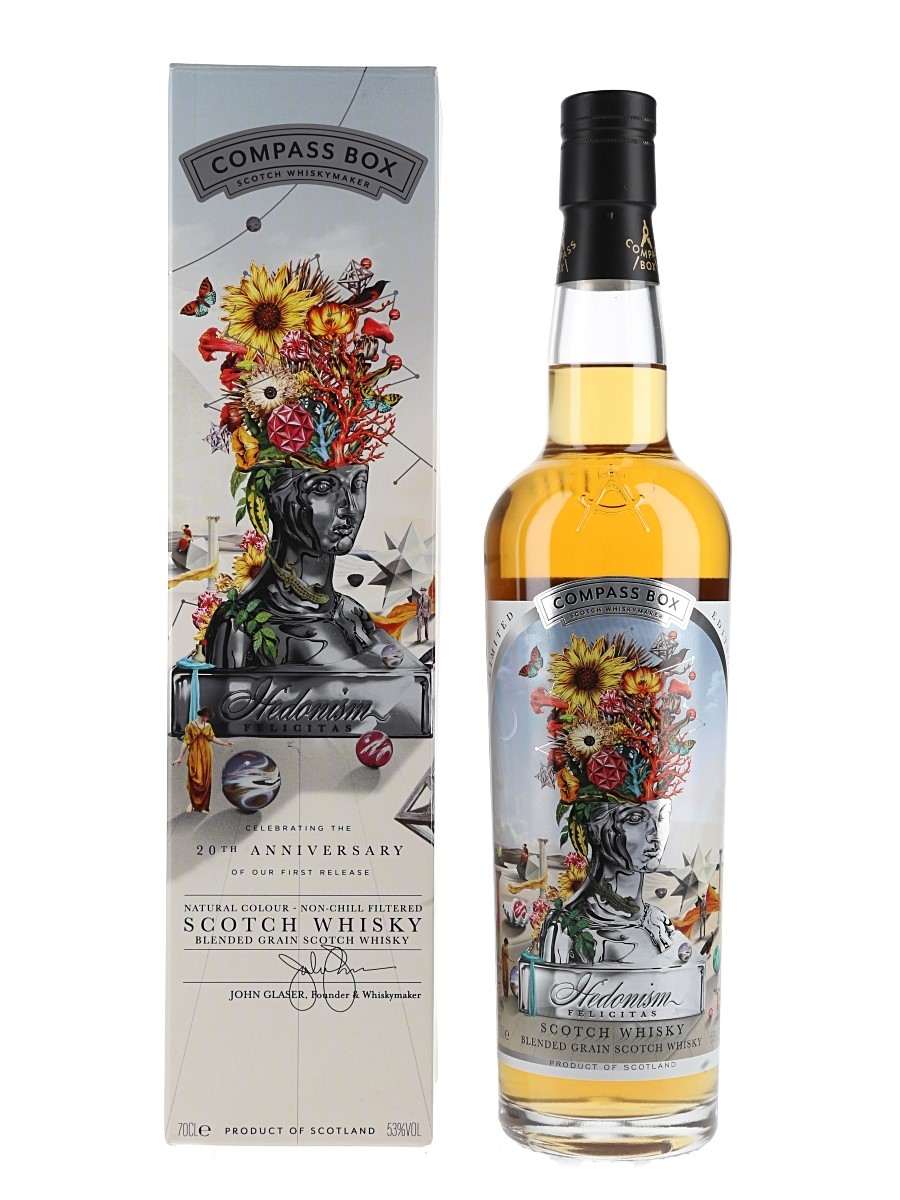 Compass Box Hedonism Felicitas Bottled 2020 - 20th Anniversary 70cl / 53%