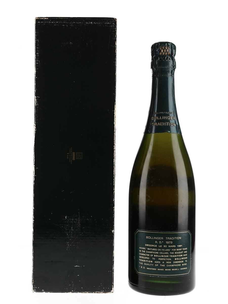 Champagne Bollinger RD--Vintage 1973, Aÿ | Christie's