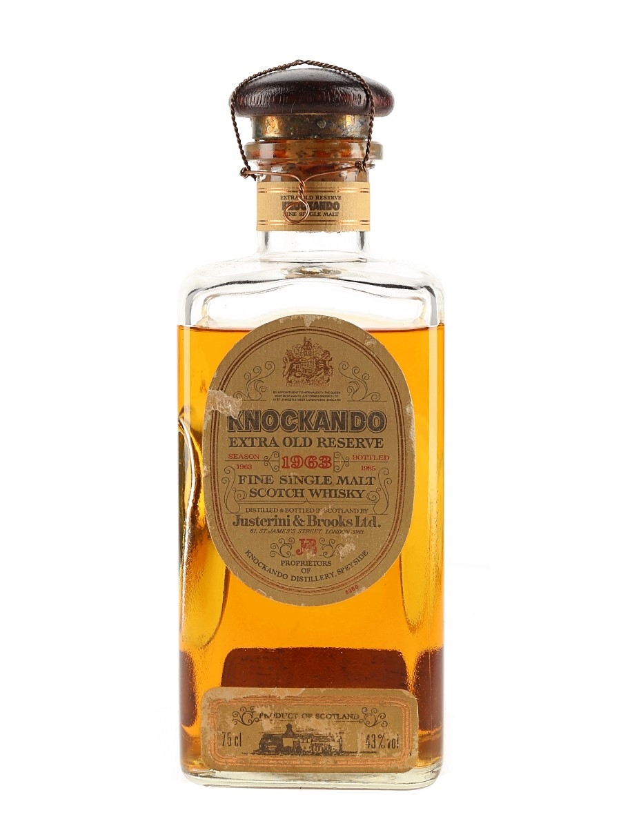 Knockando 1963 Extra Old Reserve Bottled 1985 - Justerini & Brooks 75cl / 43%