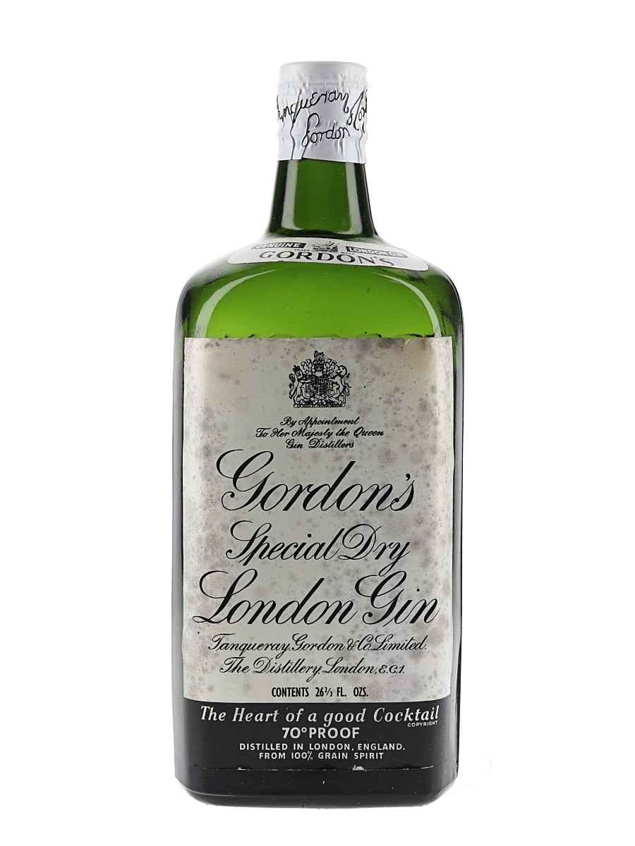 Gordon's Special Dry London Gin Spring Cap Bottled 1950s 75.7cl / 40%