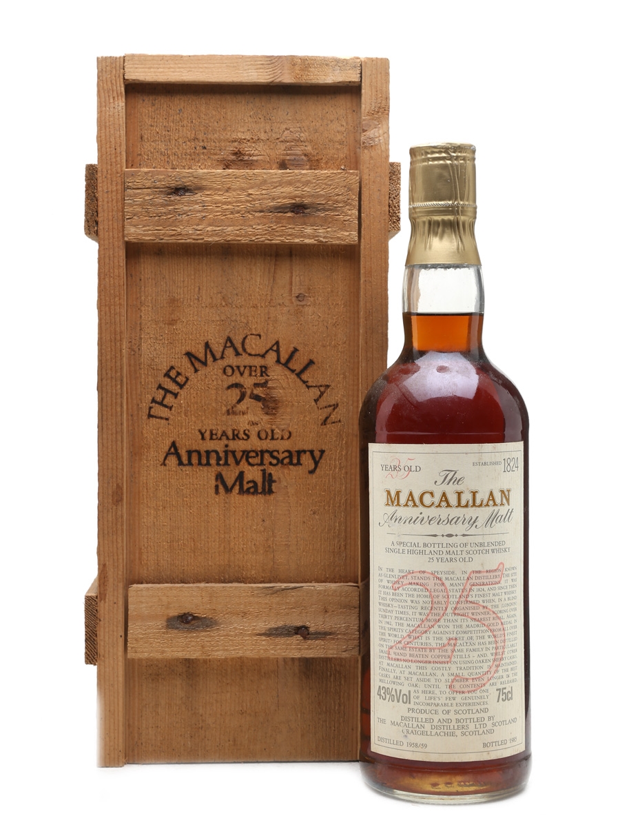 Macallan 1958-1959 Anniversary Malt 25 Year Old 75cl / 43%