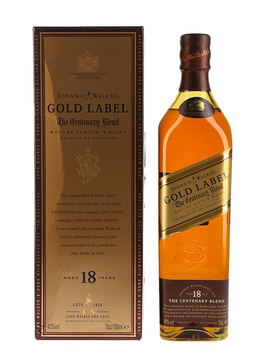 Johnnie Walker Gold Label 18 Year Old - Lot 118578 - Buy
