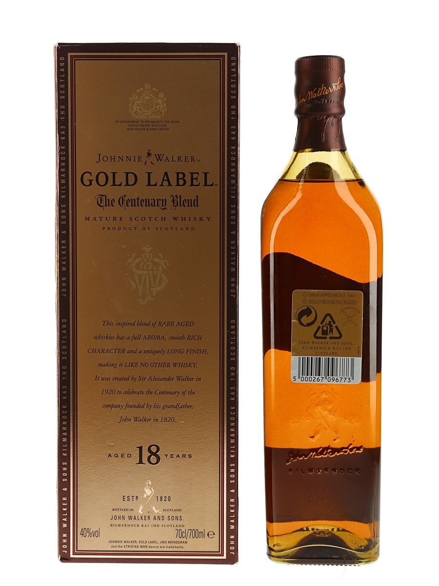 Johnnie Walker Gold Label 18 Year Old - Lot 118578 - Buy