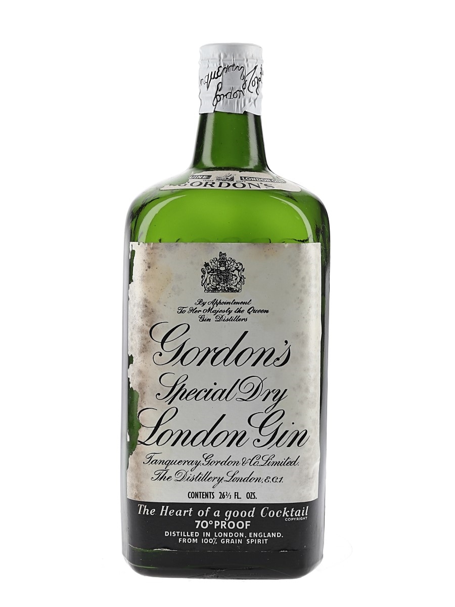Gordon's Special Dry London Gin Spring Cap Bottled 1950s 75.7cl / 40%