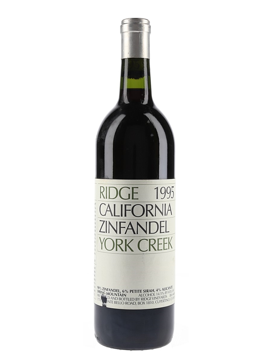 Ridge York Creek 1995 California Zinfandel 75cl / 14.5%