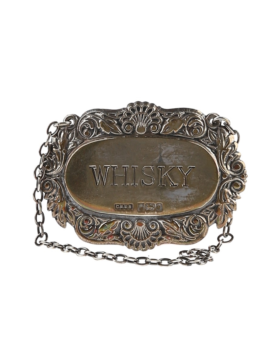 Silver Whisky Decanter Collar  5.5 x 3.5cm