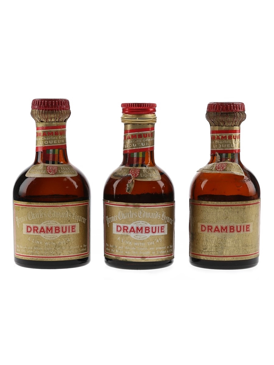 Drambuie Bottled 1960s & 1970s 3 x 5cl / 40%