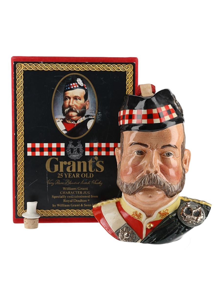 Grant's 25 Year Old Field Officer Ceramic Character Jug Bottled 1987 - Royal Doulton 75cl / 43%
