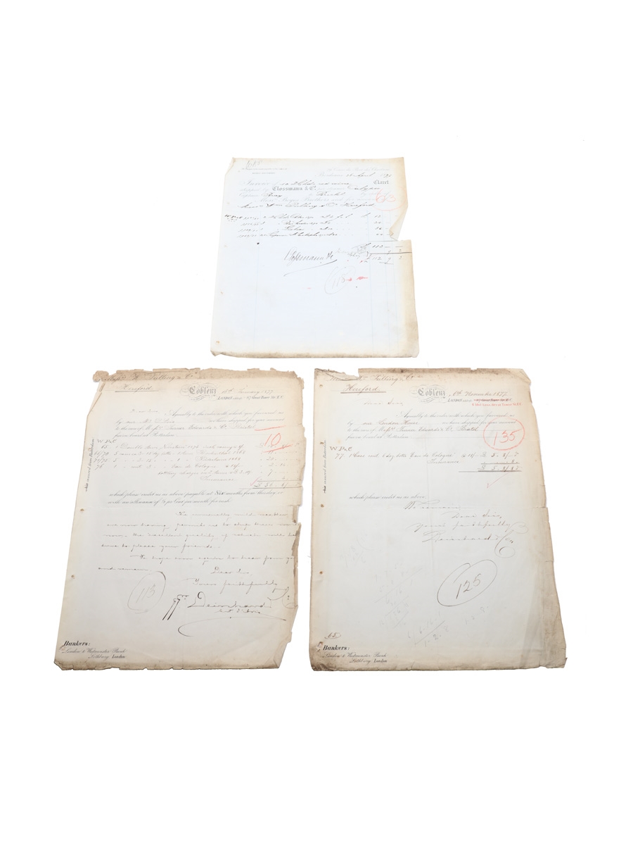 W J & T Welch Correspondence, Cheques, Invoices & Purchase Receipt Dated 1877-1903 - William Pulling & Co. 