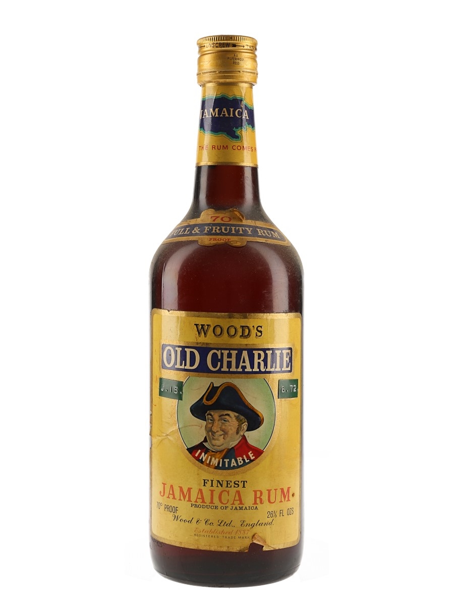 Wood's Old Charlie Finest Jamaica Rum Bottled 1970s 75.7cl / 40%