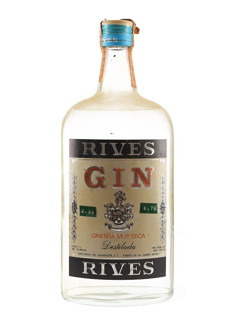 Rives Gin Bottled 1970s 100cl / 38%