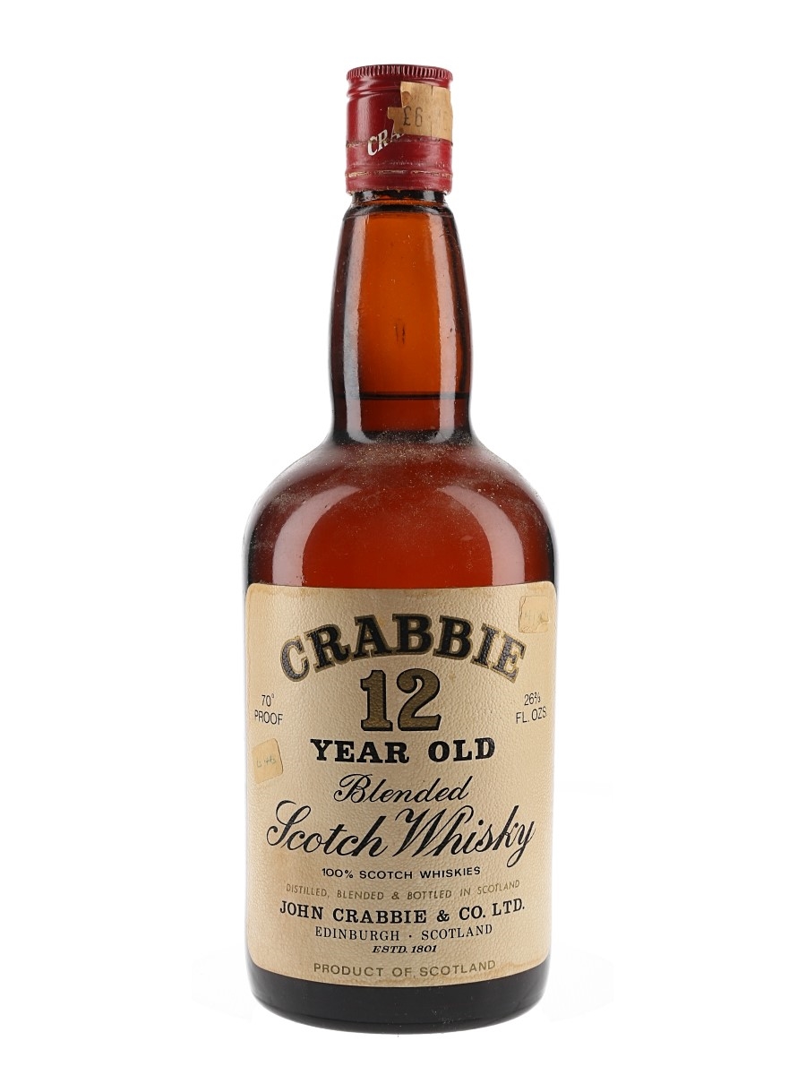 Crabbie 12 Year Old Bottled 1970s 75.7cl / 40%