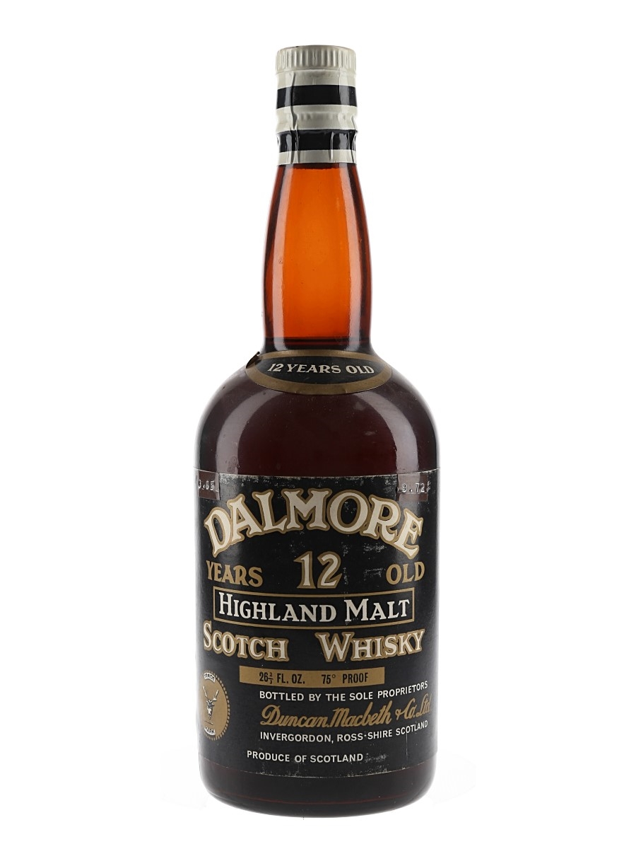 Dalmore 12 Year Old Bottled 1970s - Duncan Macbeth 75.7cl / 43%