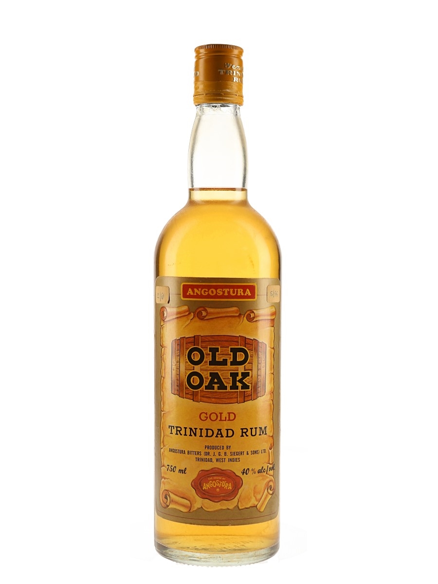 Old Oak Gold Trinidad Rum Bottled 1980s - Angostura Bitters 75cl / 40%