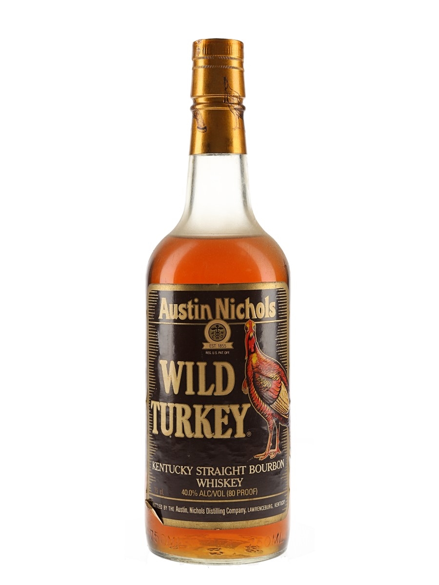 Wild Turkey Bottled 1980s - Austin Nichols 75cl / 40%