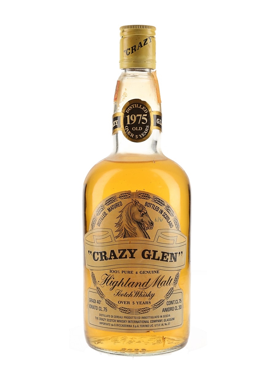 Crazy Glen 1975 5 Year Old Bottled 1980s - Riccadonna 75cl / 40%