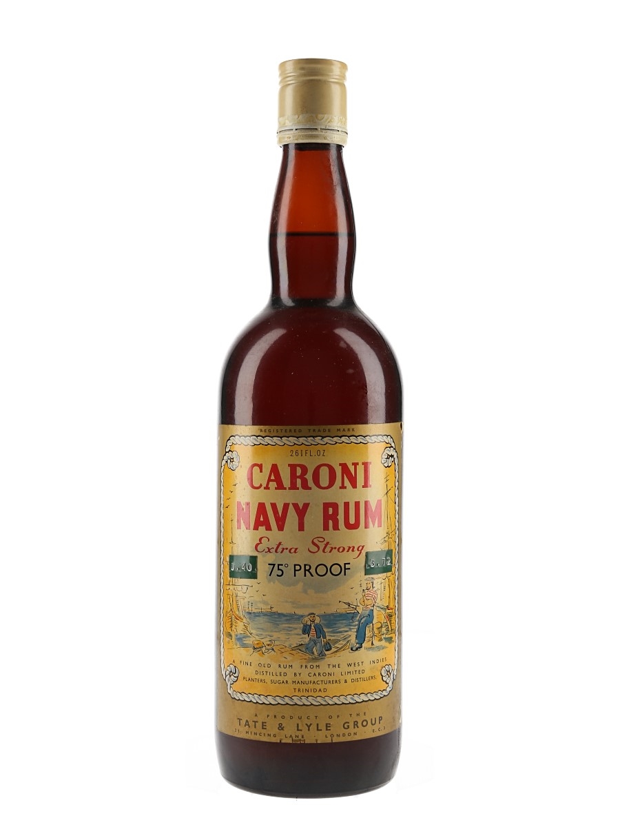 Caroni Extra Strong Navy Rum Bottled 1970s 75.7cl / 43%